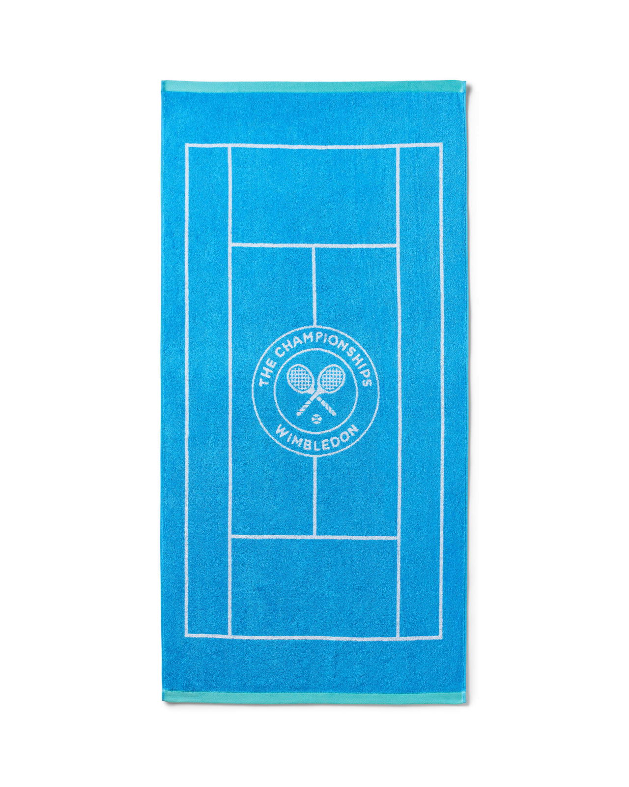 Wimbledon Tennis Court Towel Blue