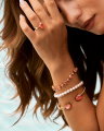 Mini drop armband light coral