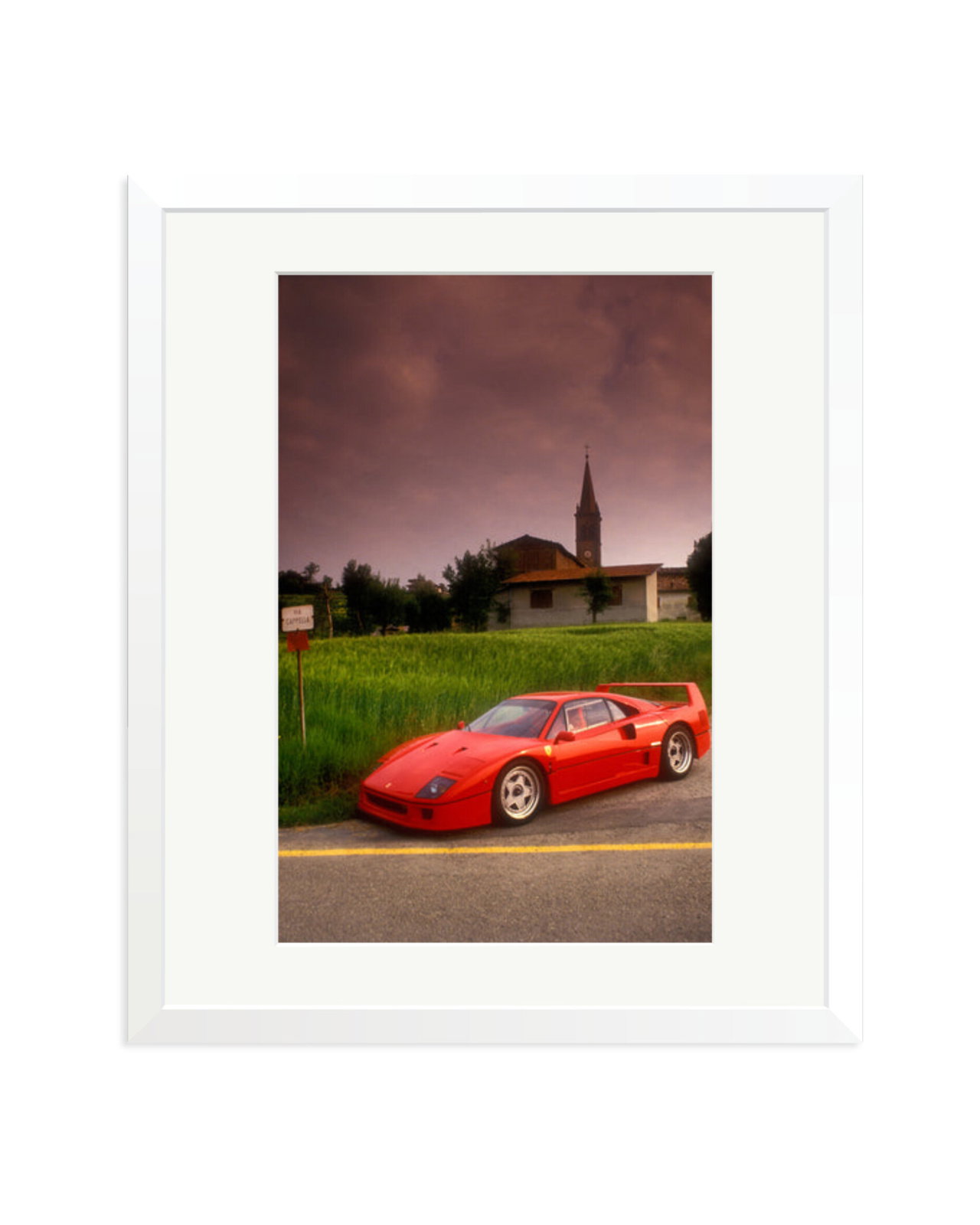 Ferrari F40, 1987 White / Large