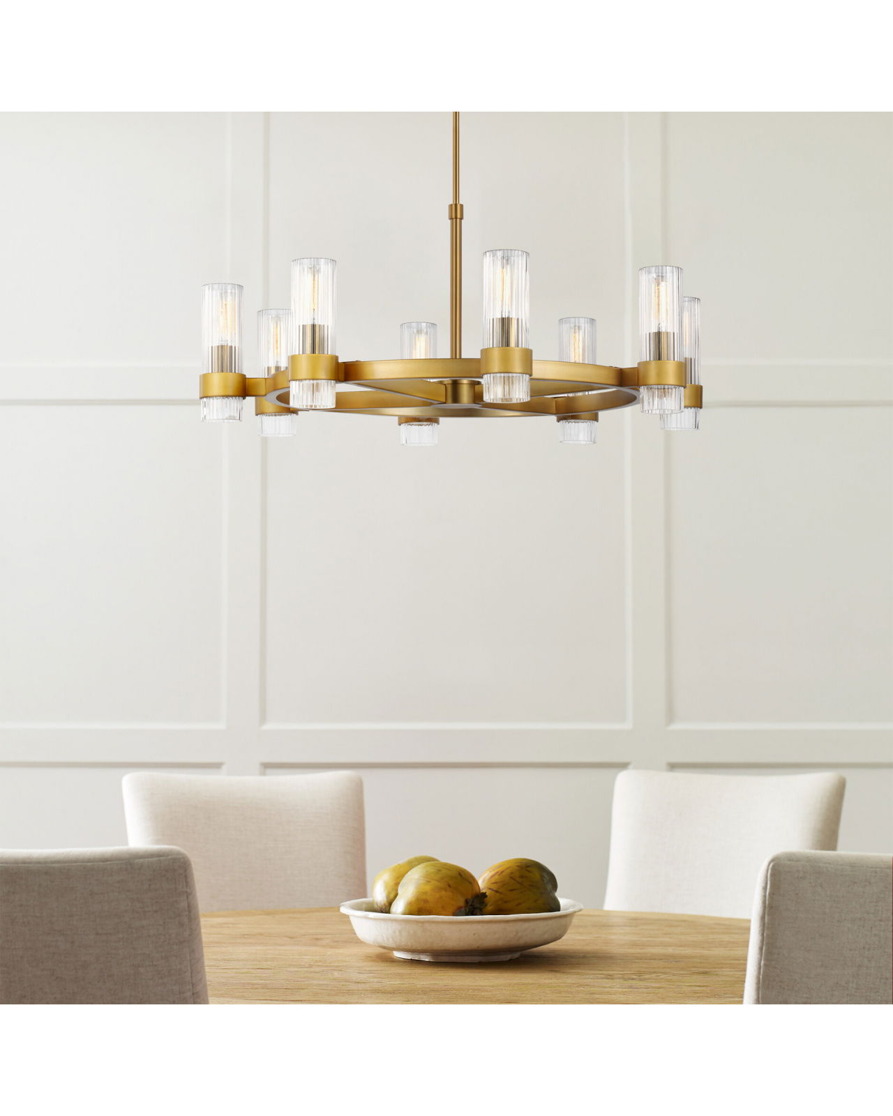Geneva Chandelier Brass