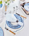 Regatta placemat ovaal wit/blauw