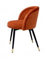 Dining Chair Chloé savona orange velvet set of 2