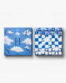 Clouds Chess Blue/White
