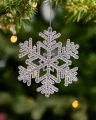 Glimmer Snowflakes Christmas Tree Decoration 2-pack