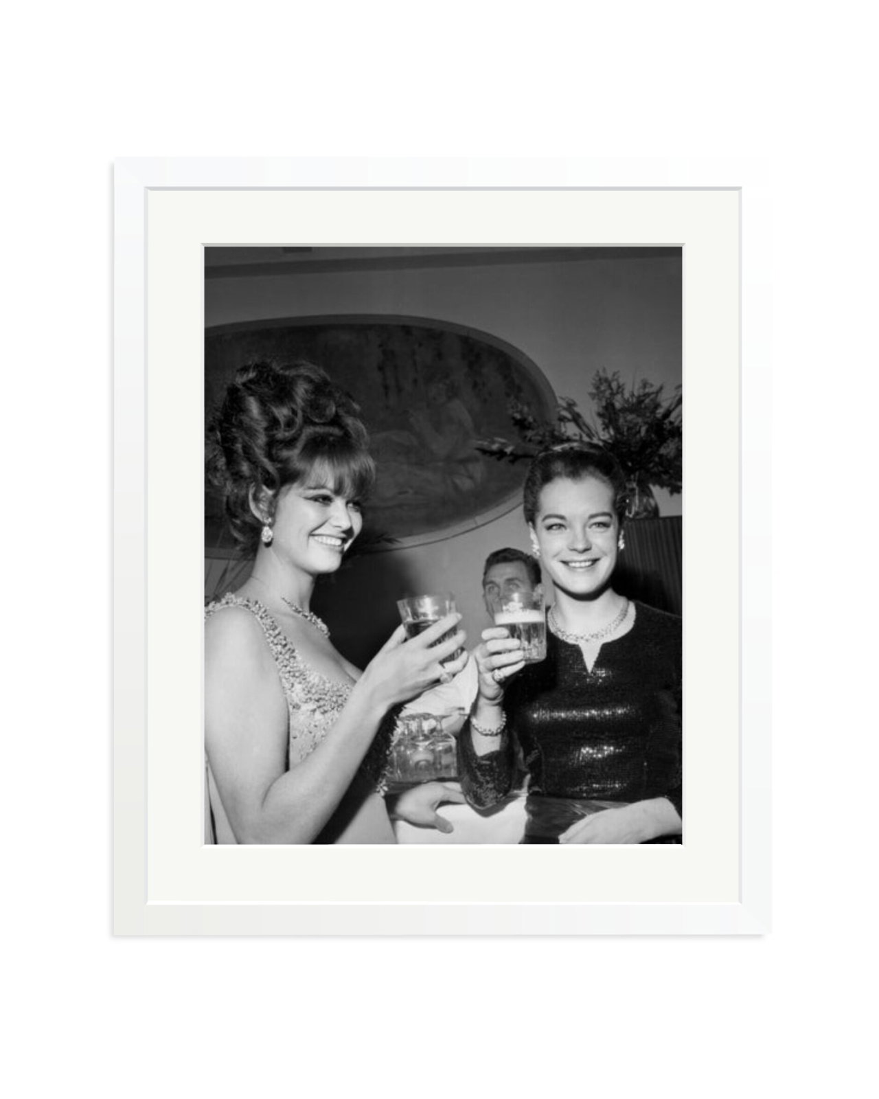 Claudia Cardinale and Romy Schneider White / Large
