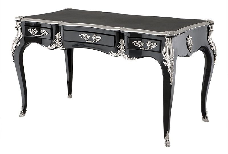 Lodewijk XV skrivbord piano black OUTLET