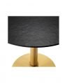 Terzo Dining Table Round Brushed brass
