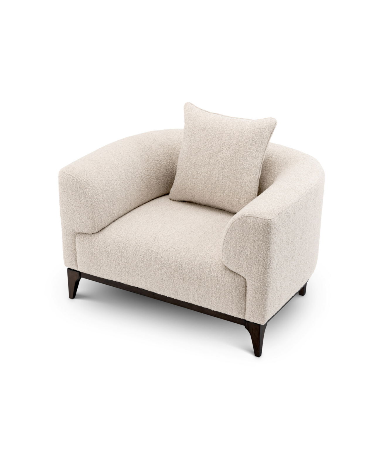 Brannan fåtölj bouclé chalk white