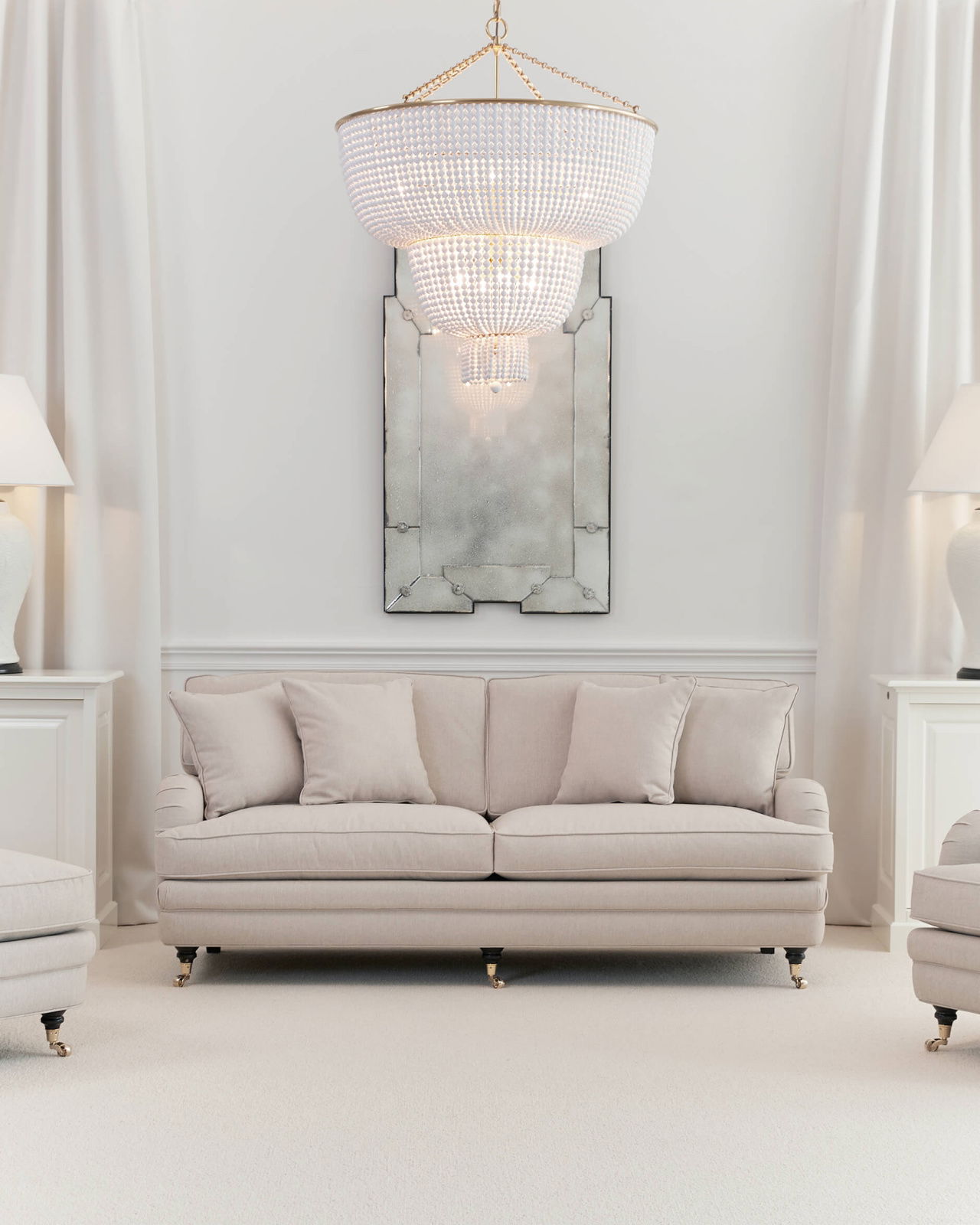 Howard Heritage sofa 3-personers sand