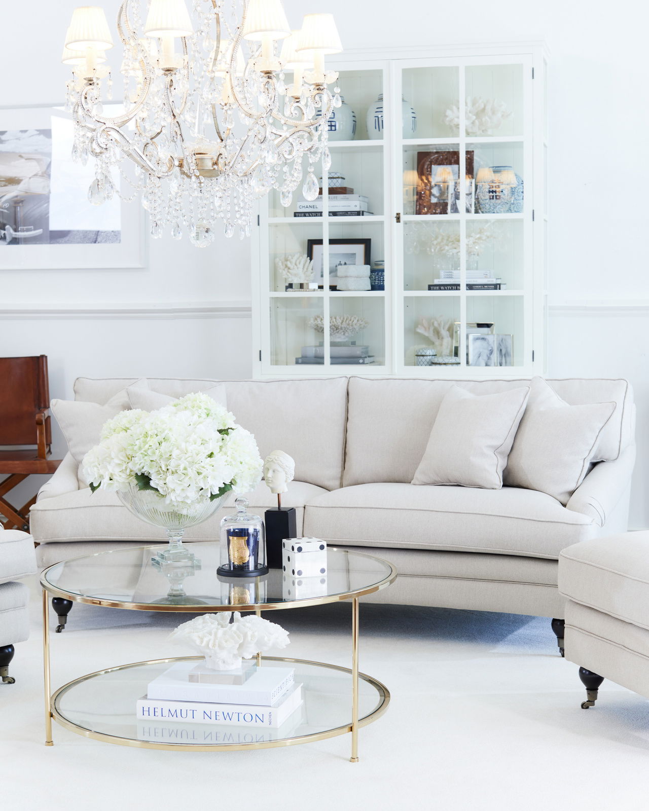 Sphere Table - Kultapinnoitettu kirkasta lasia OUTLET