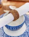Antique Napkin Ring Rattan 6-pack