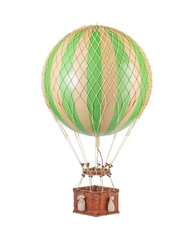 Jules Verne luftballong grön