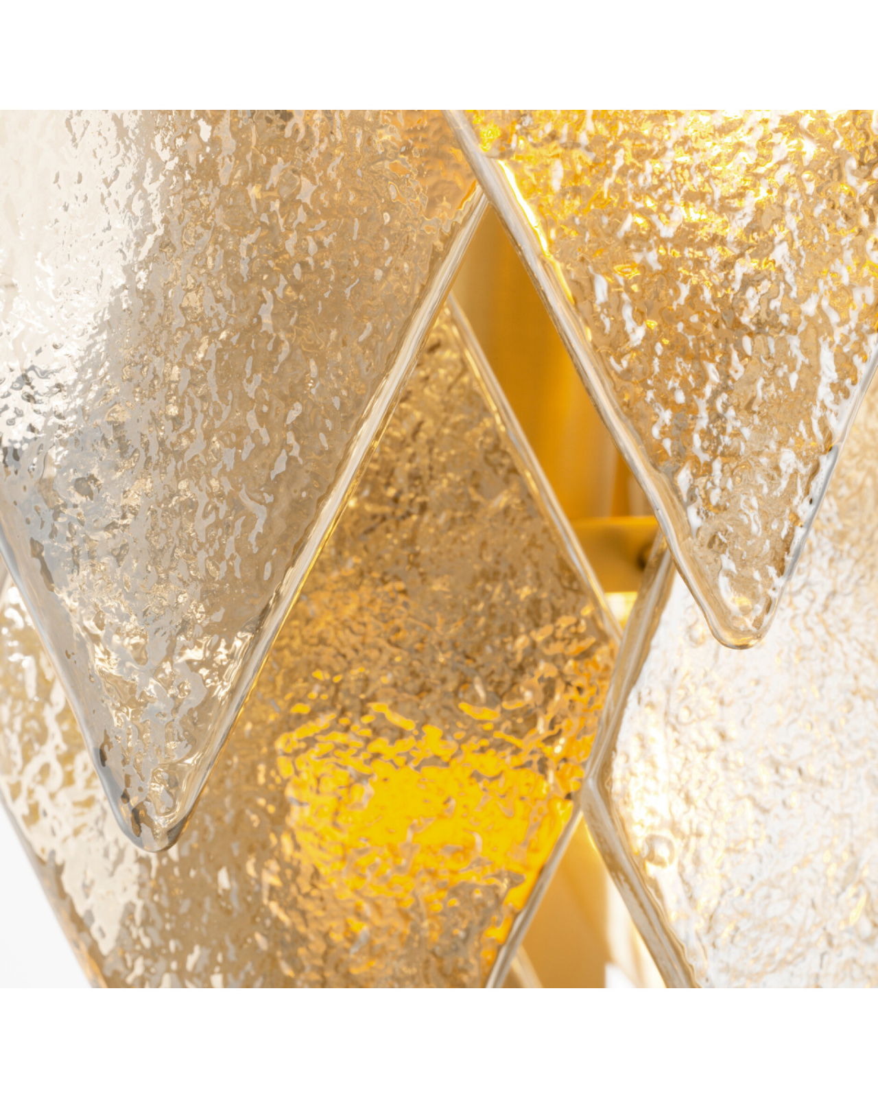 Rhombus Wall Lamp Antique Brass