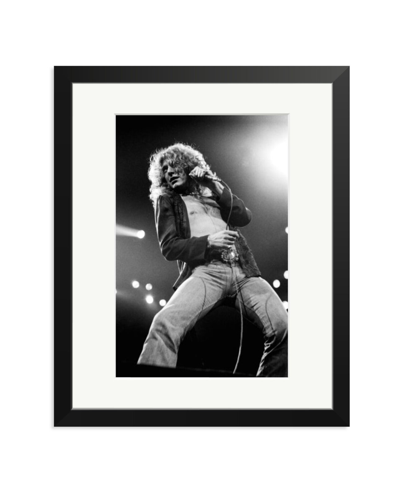 Robert Plant of Led Zeppelin 1977 Black / Medium