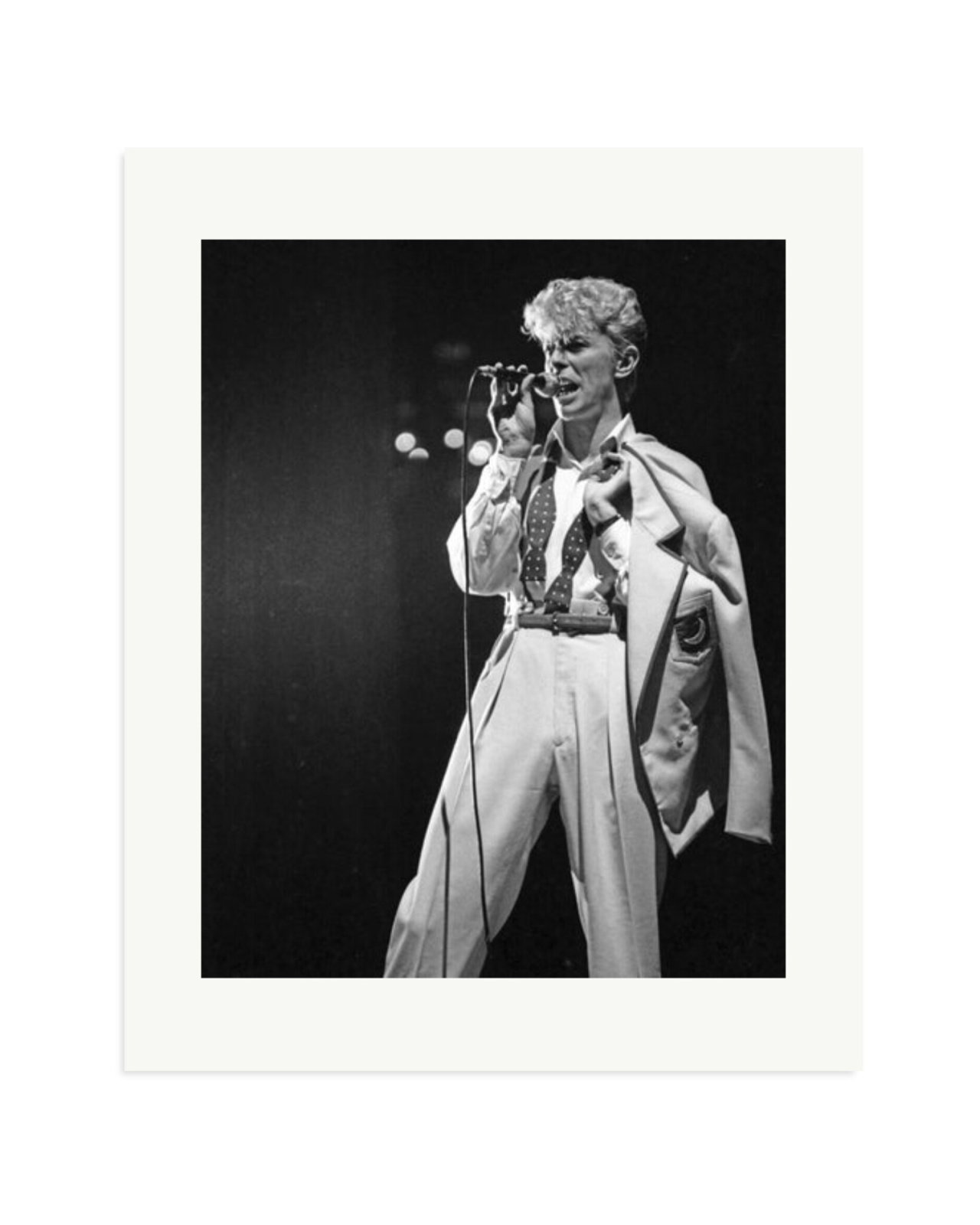 Bowie Serious Moonlight Tour Print Only / XL