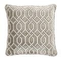 Trellis cushion gray