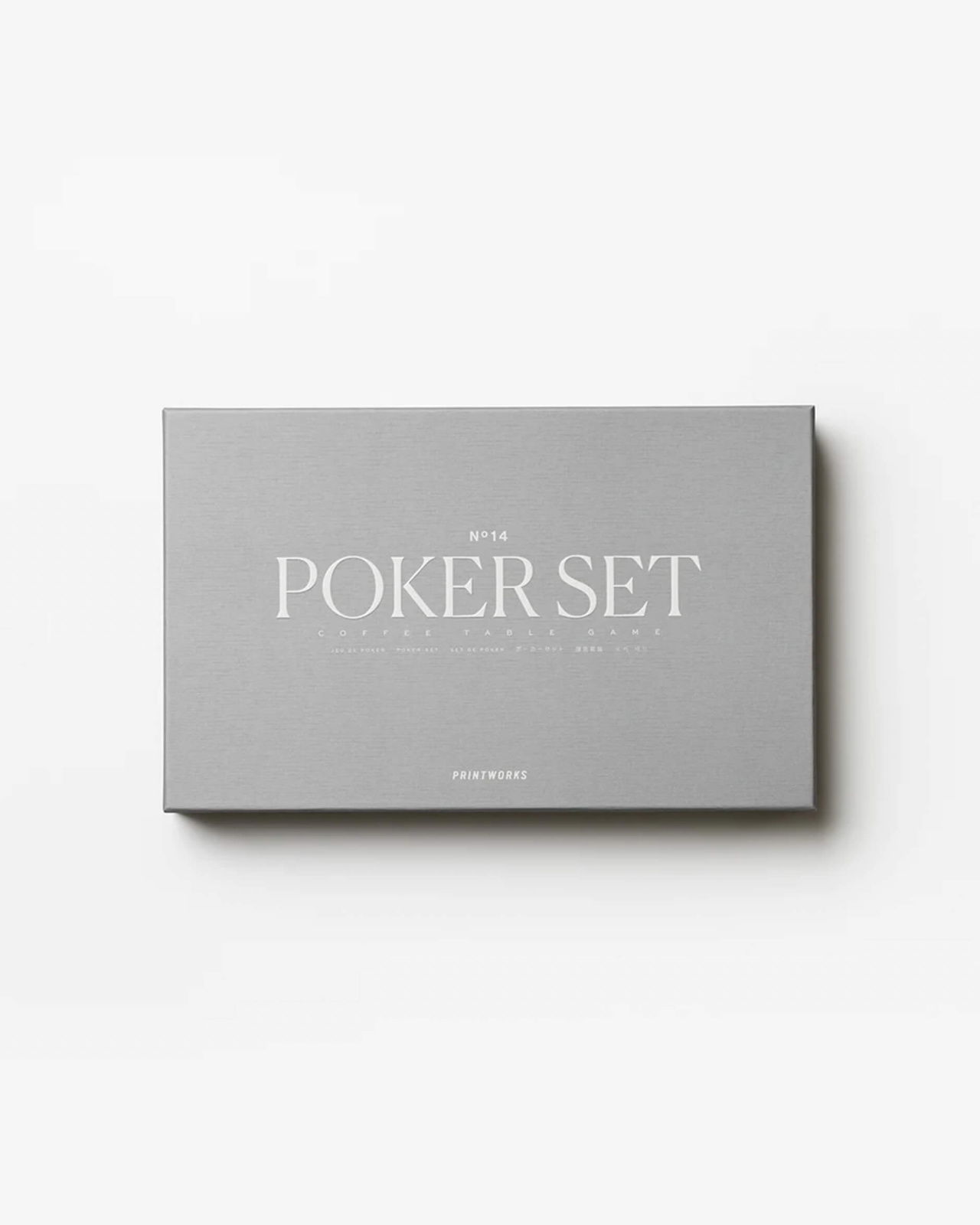 Classic poker set grå