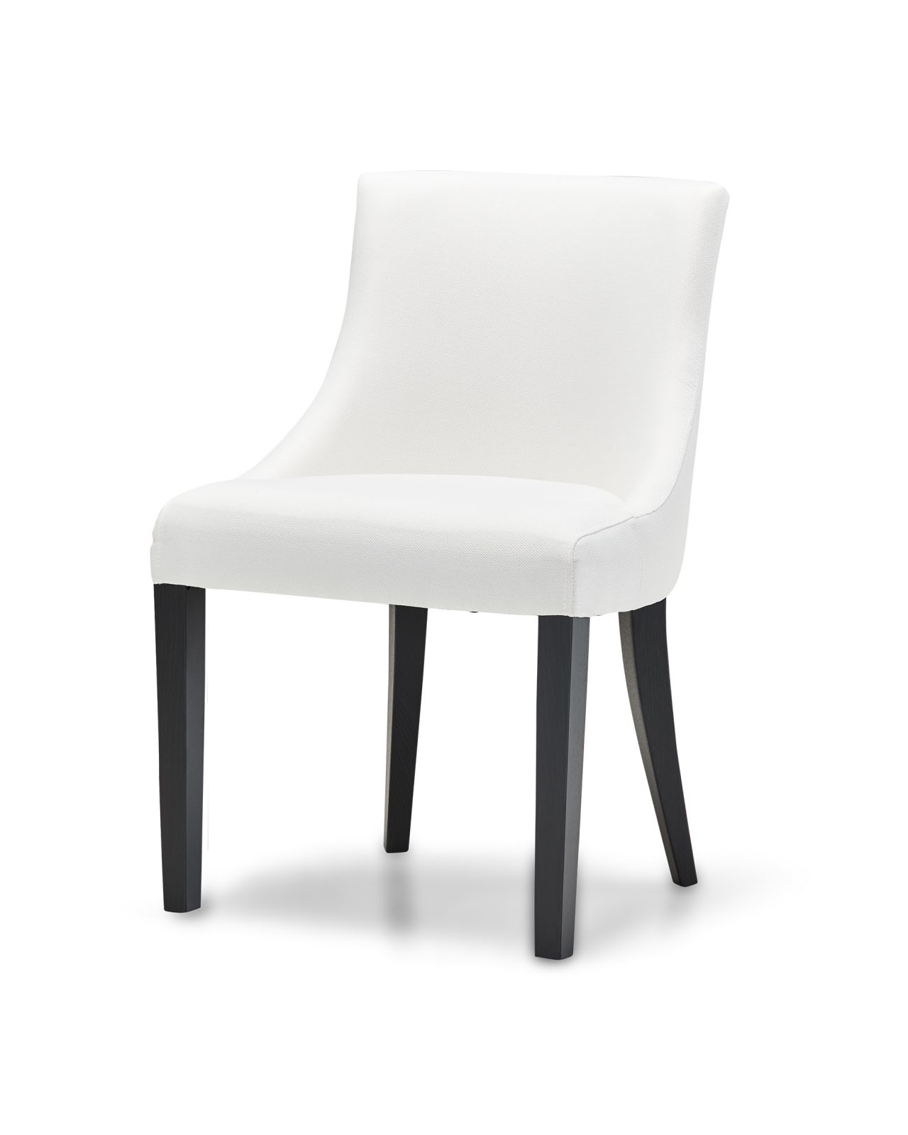 Off white discount leather dining chairs