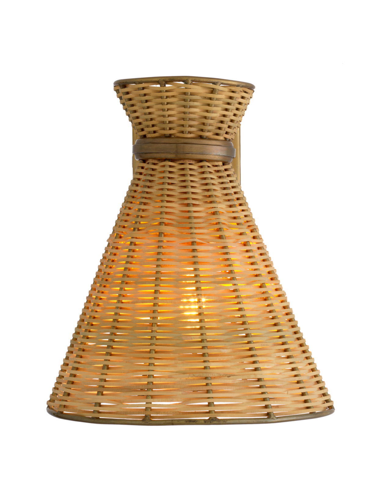Kon tiki vägglampa beige