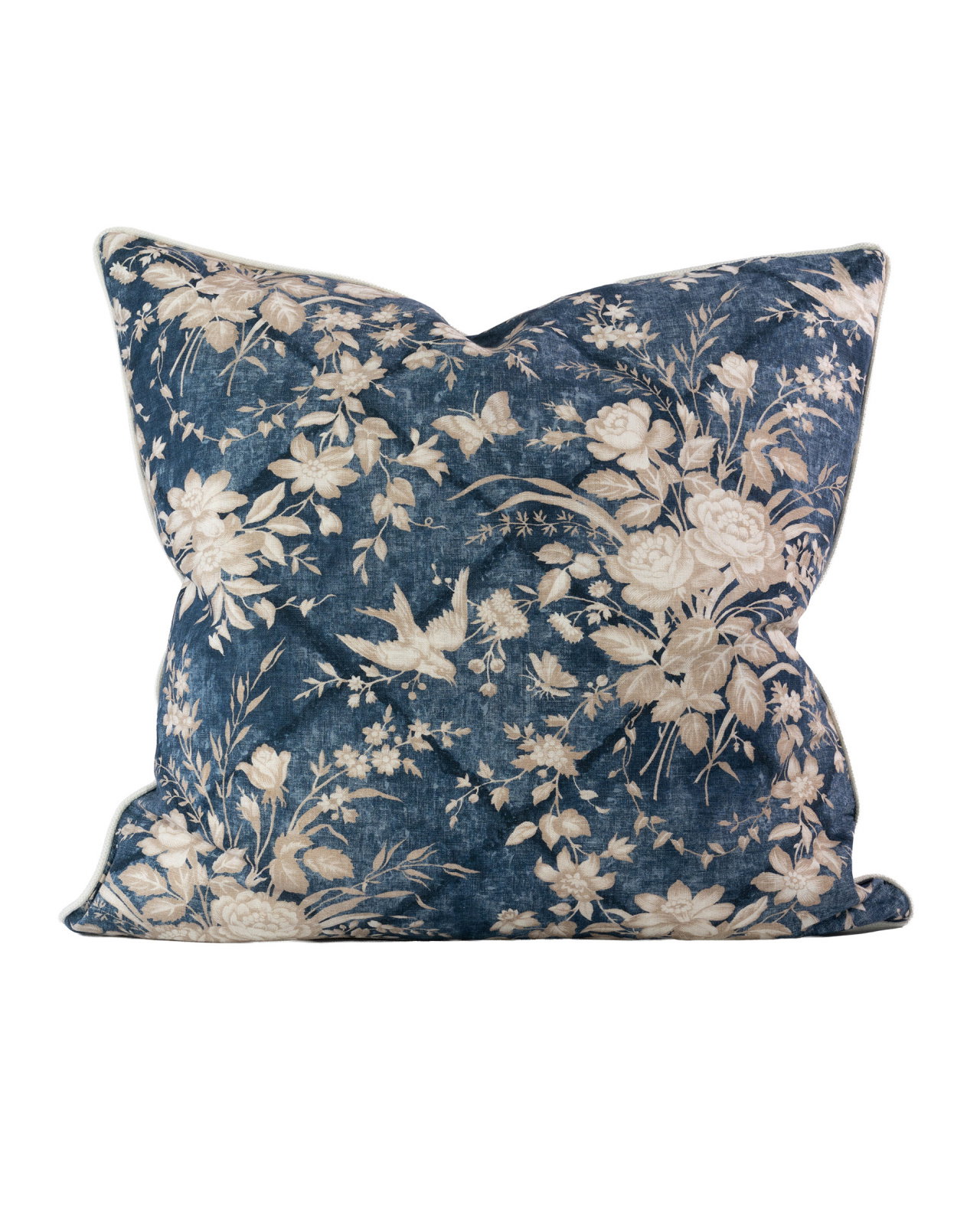 Eliza Floral kuddfodral vintage blue