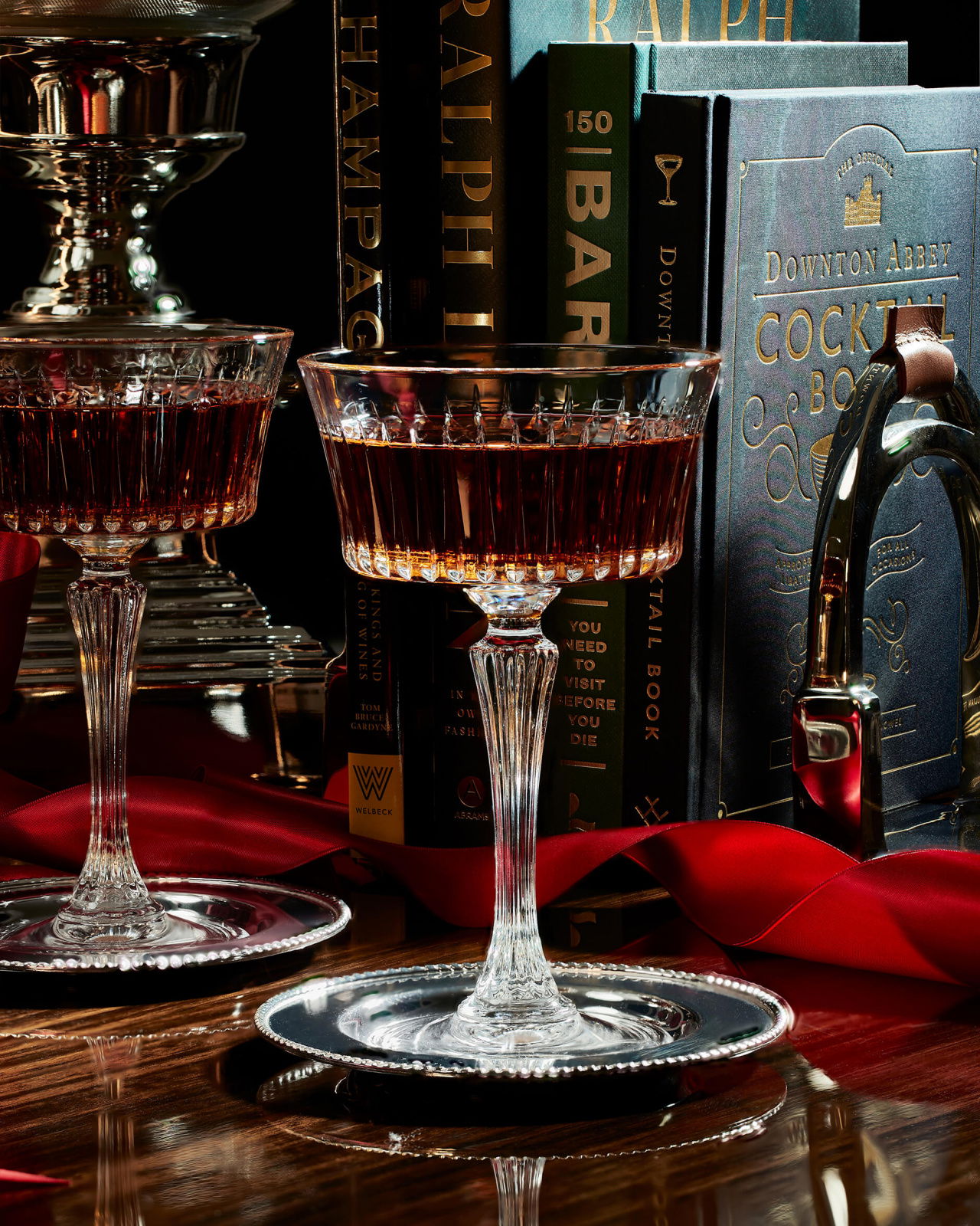 Manhattan cocktailglas kristall singel