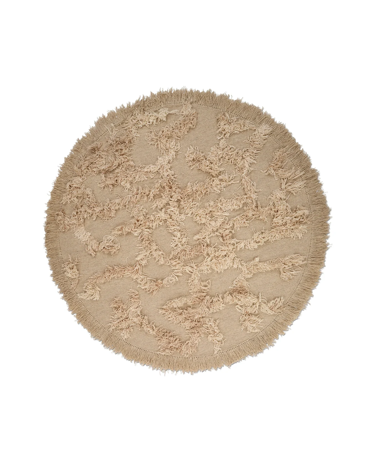 Rio rundt beige tæppe