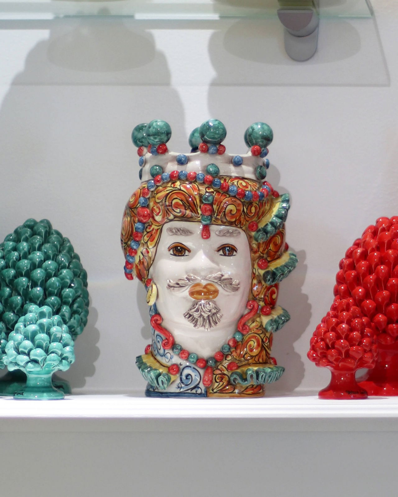 Testa di Moro uomo colored spirals