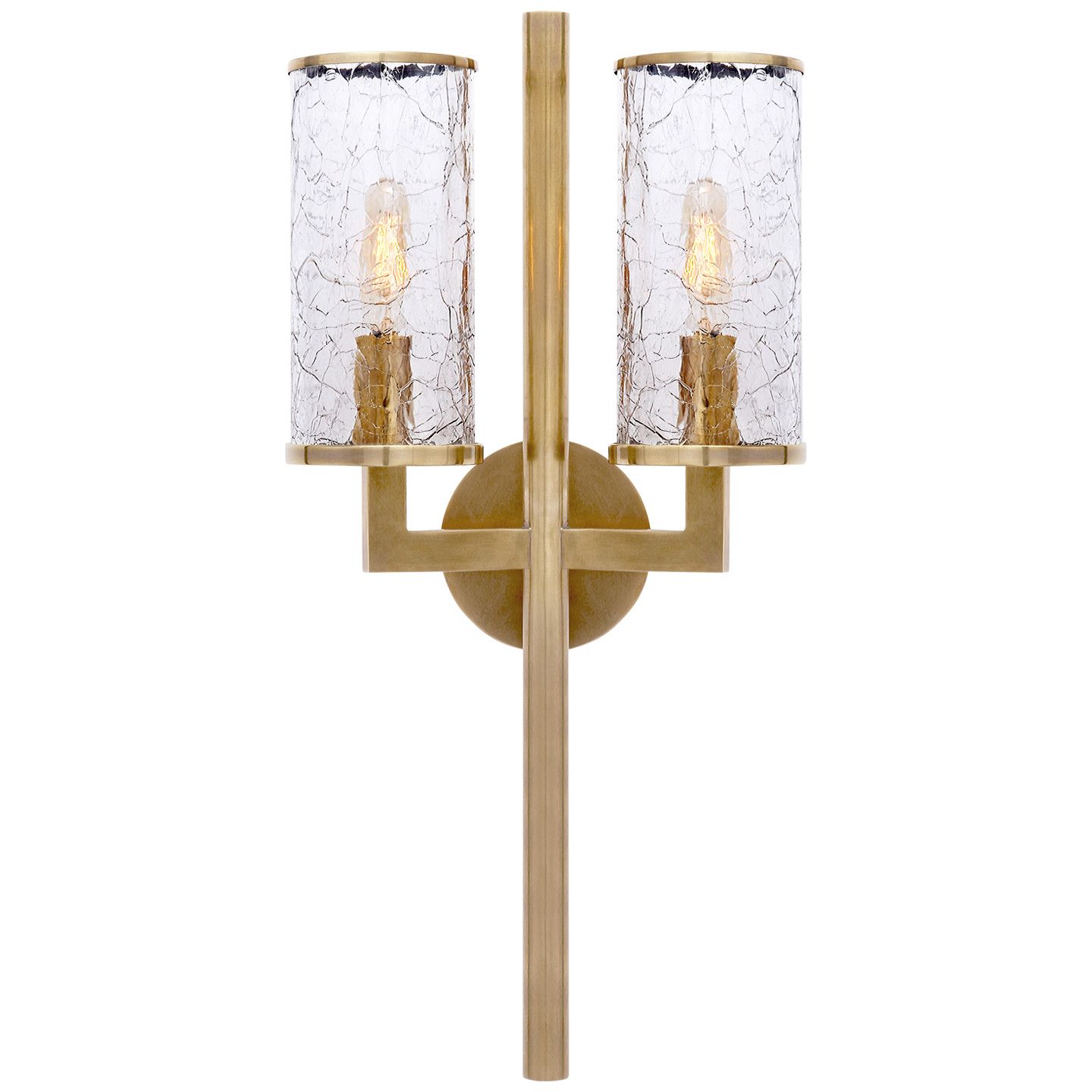 Liaison Double Sconce Antique-Burnished Brass