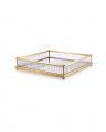 Cora Tray Antique Brass Square