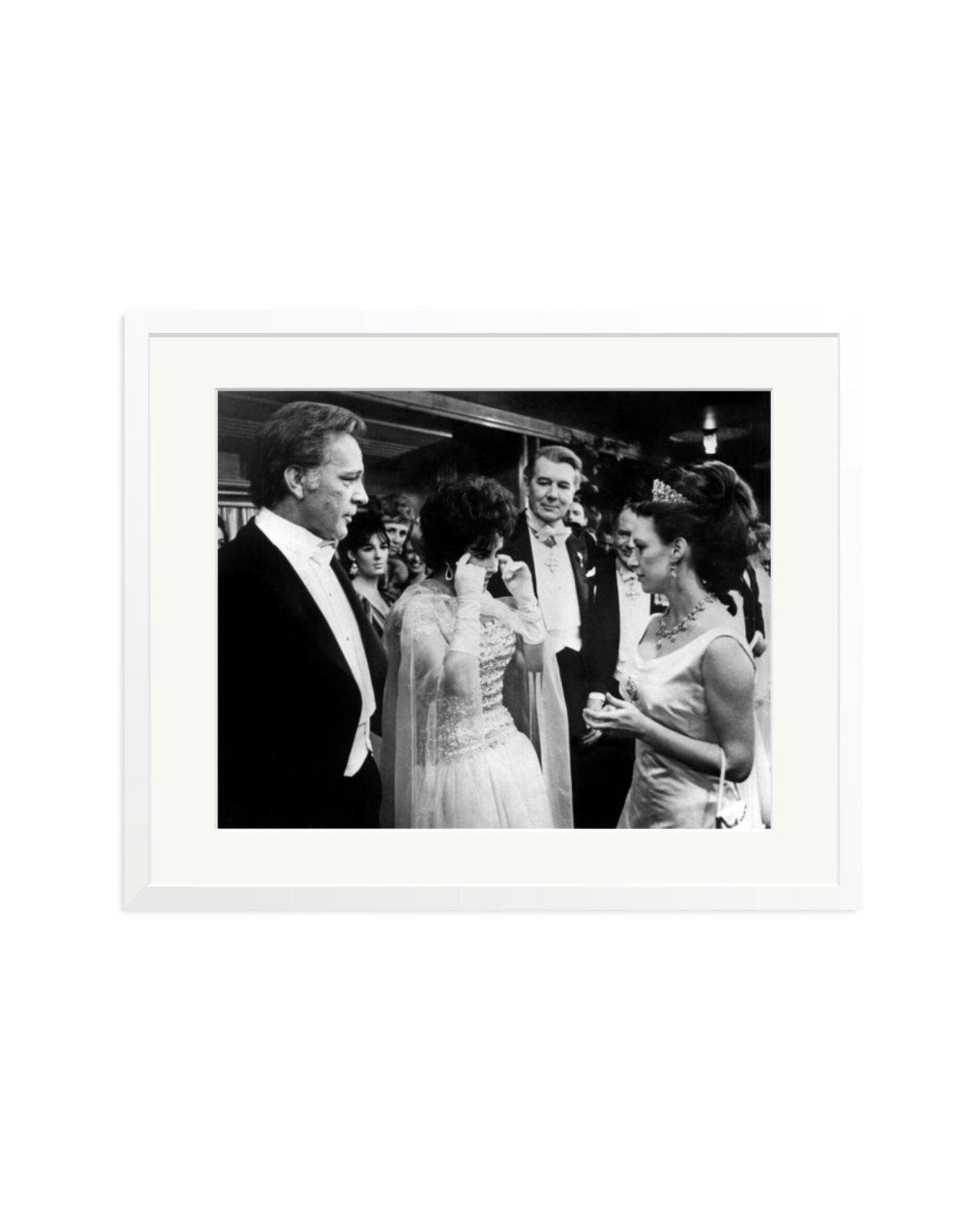 Burton, Taylor and Princess Margaret White / XL