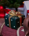 Chestnut hond kerstdecoratie