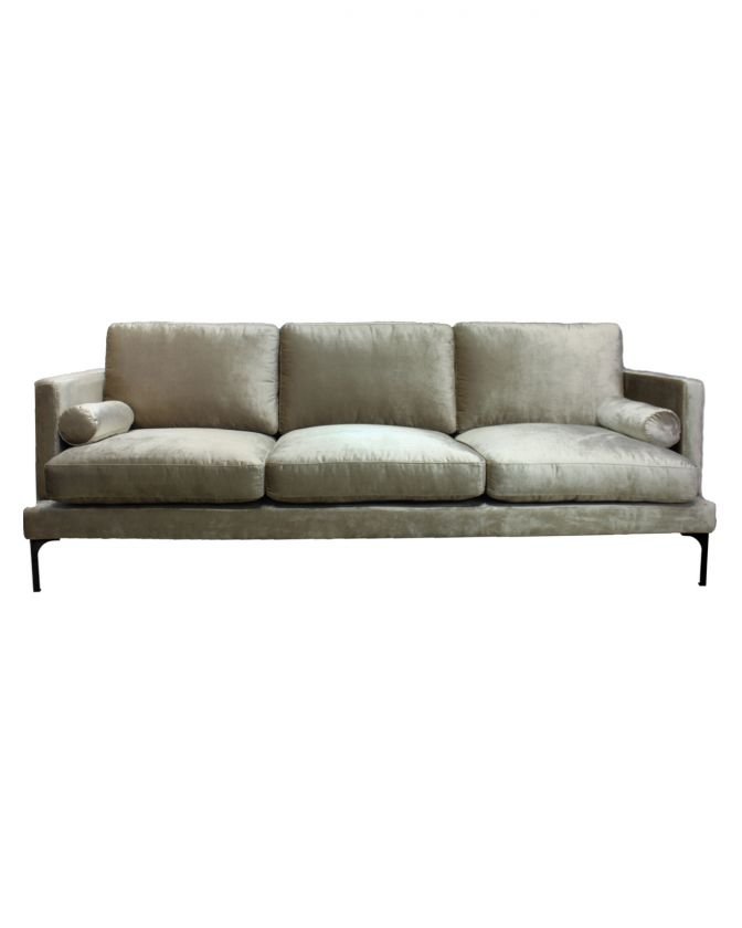 Bonham sofa 3-seater oatmeal/black