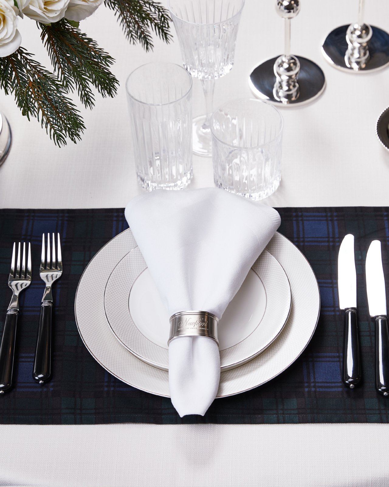 Gstaad placemats, chequered