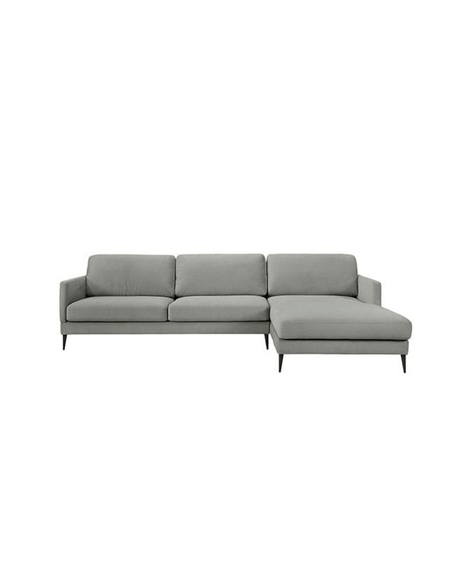 Andorra lounge sofa right fares grey