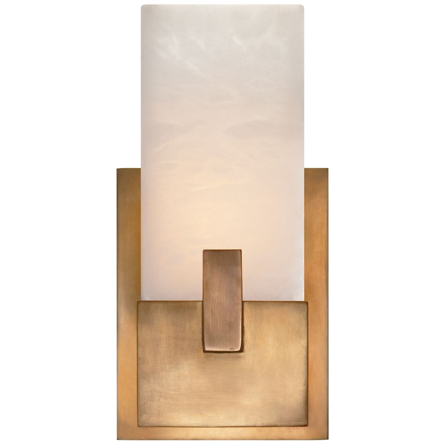 Covet Short Clip Bath Sconce Antique-Burnished Brass