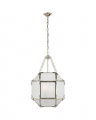 Small Morris Lantern Nickel Frosted Glass