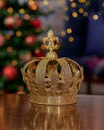 Regina Crown Christmas Decoration Champagne
