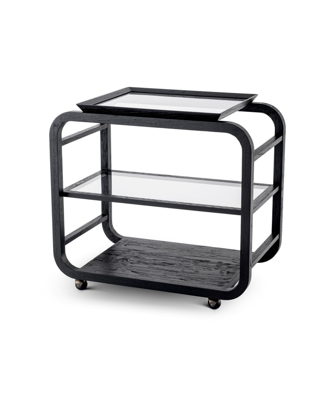 Mayfair serveerwagen zwart
