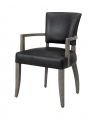 Maggie armchair leather black
