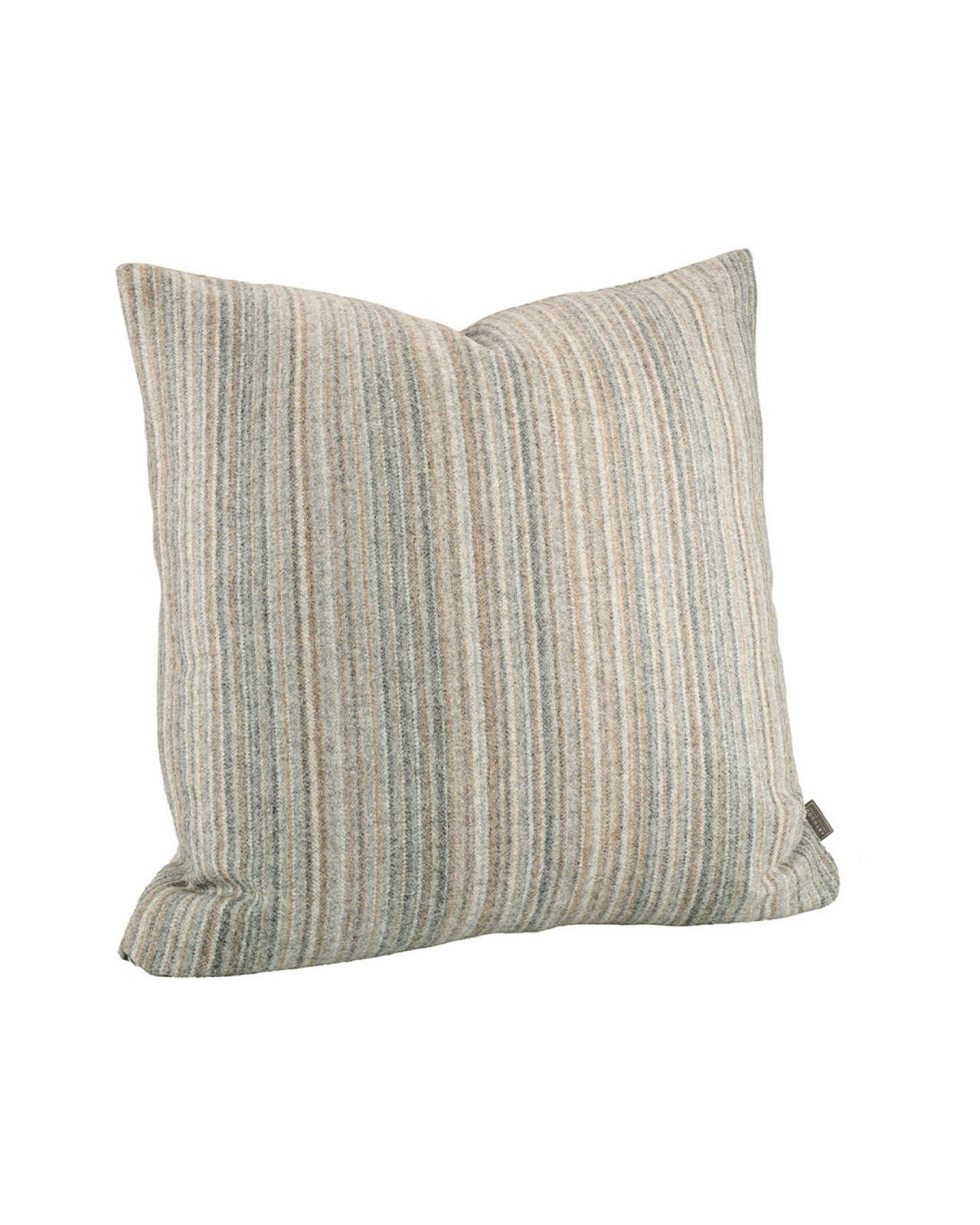 Duncan stripe kissenhülle grau