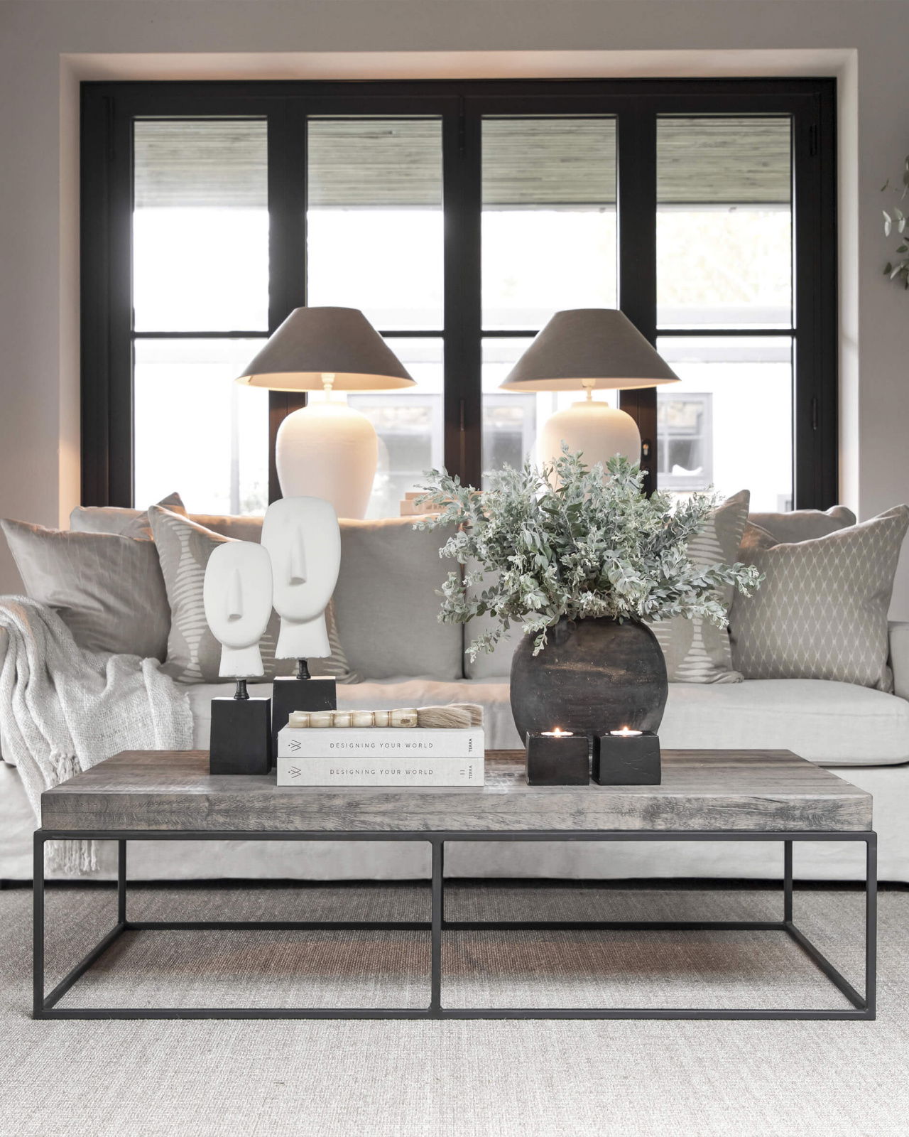 Florence pöytävalaisin valkoinen OUTLET