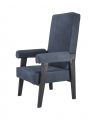 Milo chair blue nubuck high