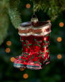 Nowell Boots Ornament Red