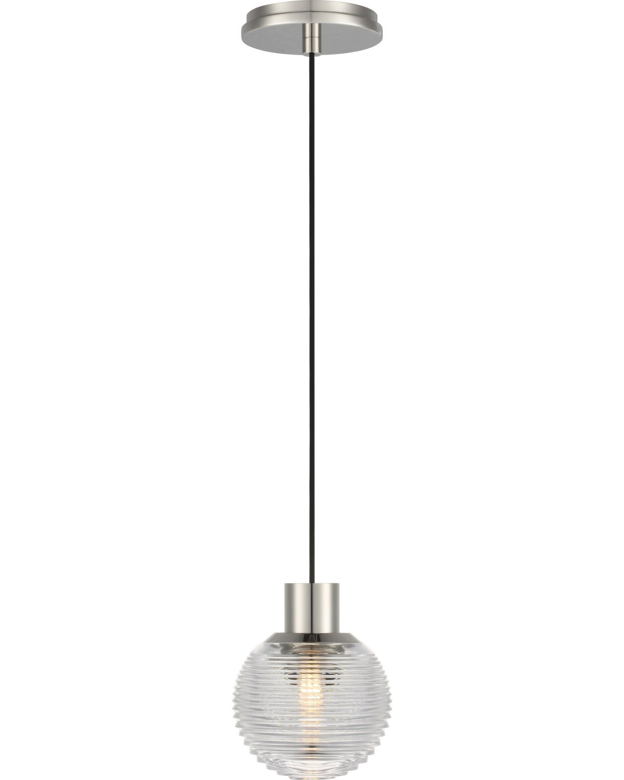 Circon 5" Mini Pendant Polished Nickel