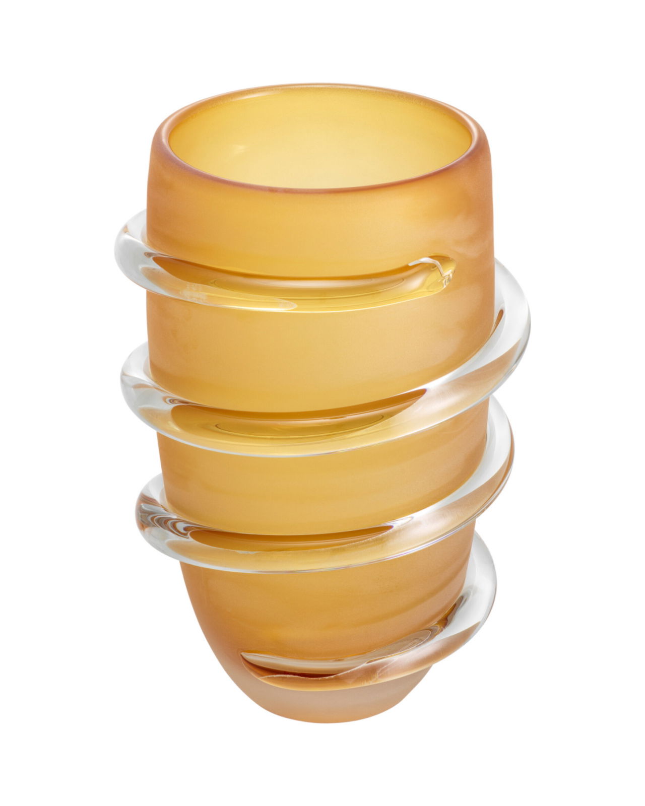 Eliano vase amber L