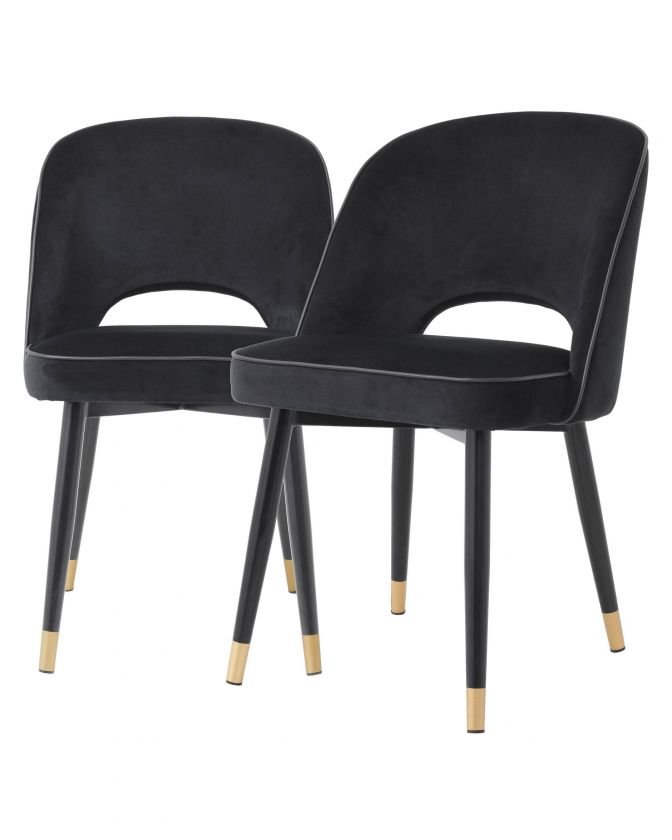 Cliff dining chairs black