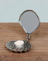 Shell tealight holder silver