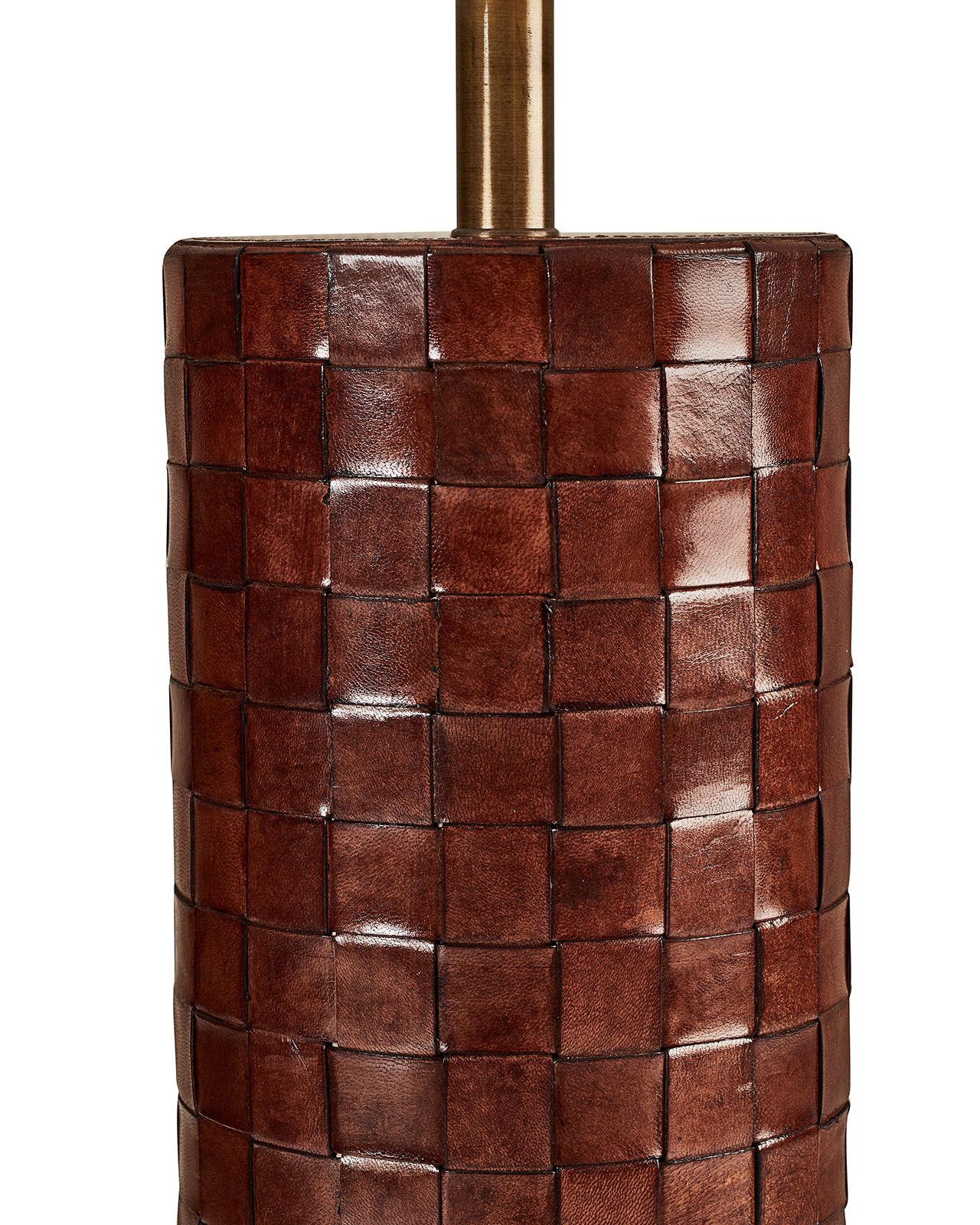 Kensington bordslampa flätad läder