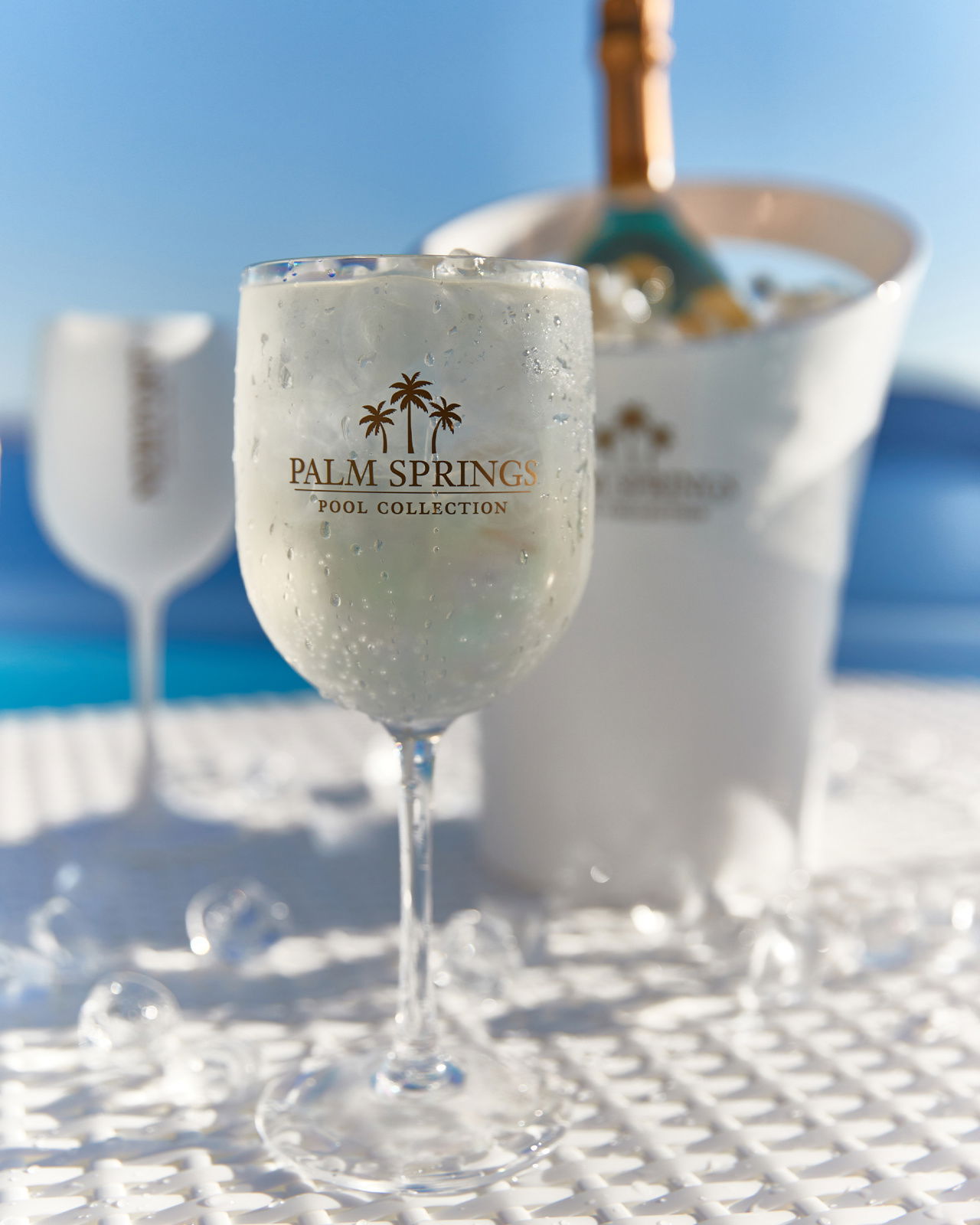 Palm Springs vinglas transparent 4-pack