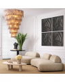 Saint Roch chandelier, brushed brass